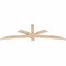 Ekena Millwork Davenport Smooth Timber Gable Bracket, Douglas Fir, 72"W x 24"H x 1 1/2"D x 3 1/2"F, 8/12 Pitch GBW072X24X0204DAV00SDF - alternate 3